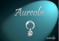 Aureola - přívěsek stříbřený
